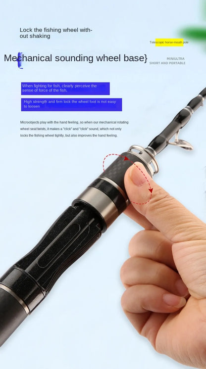 Telescopic Fishing Rod Full Kits Casting Rod Spincast Fishing Reel Feeder Rod Combo 1.5m-1.8m Ultra Short Fishing Rod Set