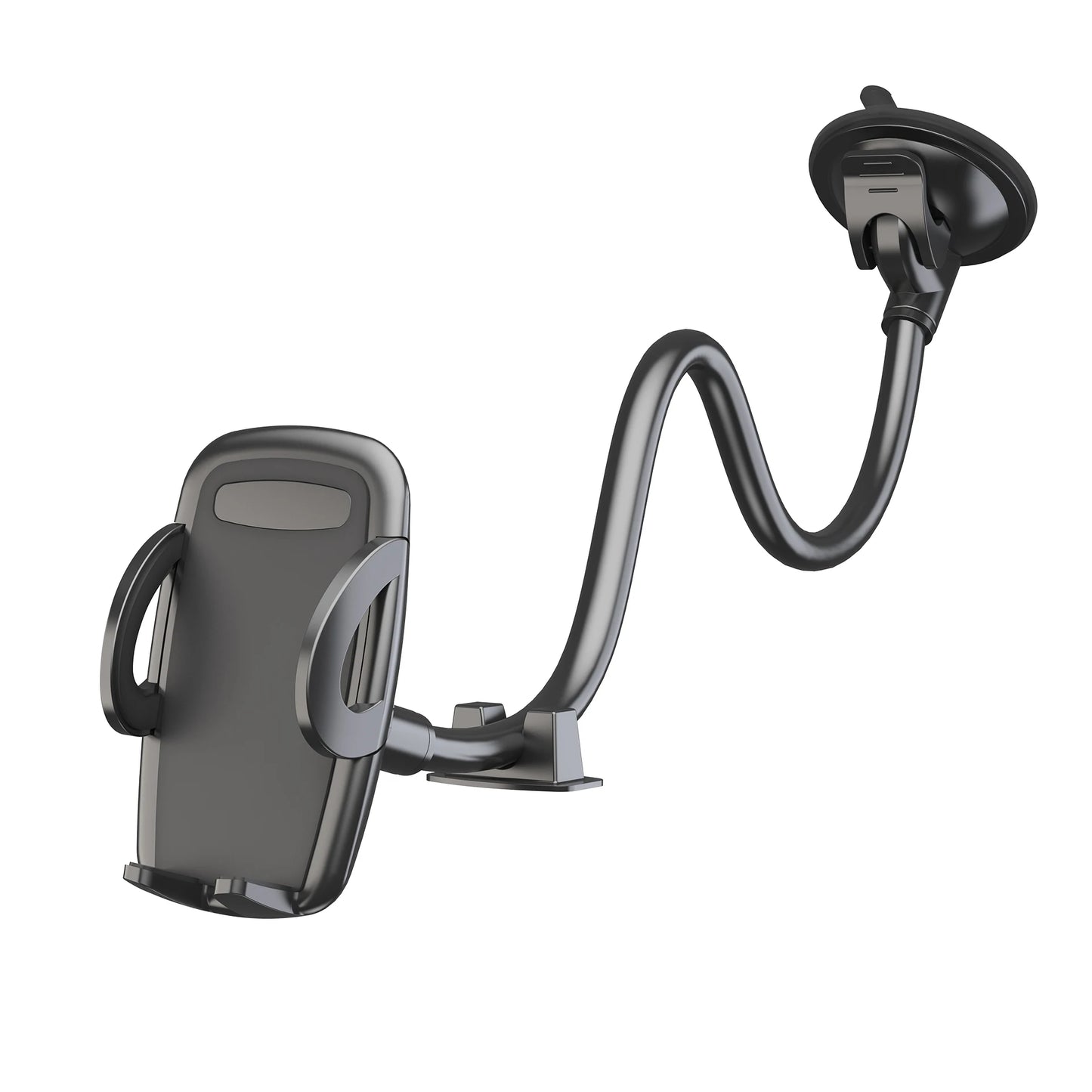 🚗📱 Solid Car & Truck Phone Mount Holder – 11.8" Gooseneck Long Arm Anti-Shake Stand for All Smartphones