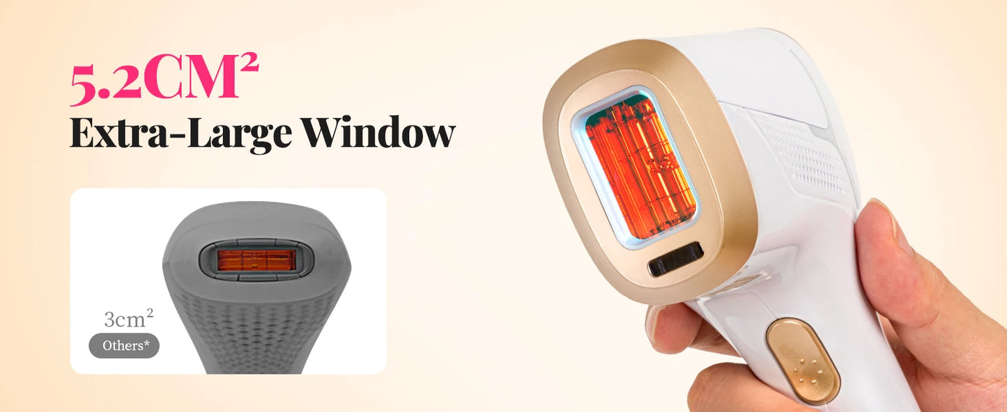 ✨💖 990000 Flashes IPL Laser Hair Removal Device – Painless Permanent Hair Remover for Women & Men