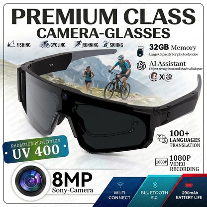 🤖👓 2026 New AI Smart Glasses with 800W Camera, HD Video Recording & Bluetooth Features | 35% OFF