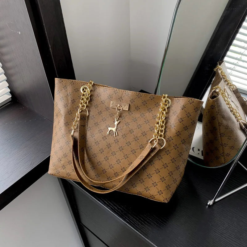 💥 58% OFF 💥 New Presbyopia women's handbag, made of soft leather, large capacity, includes hanging accessory and shoulder bag.
