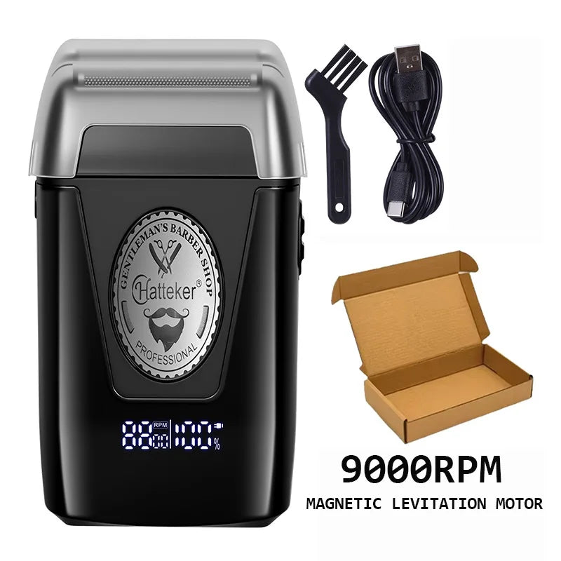 ✂️⚡ BRDCLIP BRD-999 Professional Foil Shaver – 9000RPM Magnetic Motor Beard Trimmer & Hair Clipper