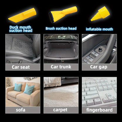 🔥38% OFF🚗 Multifunctional Portable Car Vacuum Cleaner – High Power Wet & Dry Cleaner for Home & Car