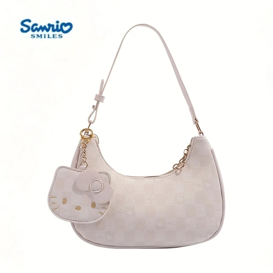 💥 53% Off 💥 Sanrio's new cute pink Hello Kitty shoulder bag for girls in 2026, a versatile and fashionable shoulder bag for little girls.