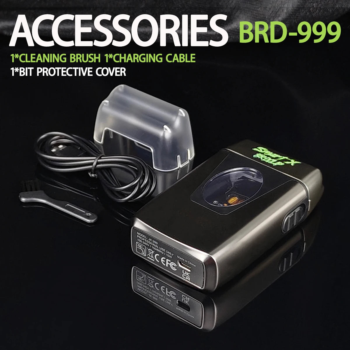 ✂️⚡ BRDCLIP BRD-999 Professional Foil Shaver – 9000RPM Magnetic Motor Beard Trimmer & Hair Clipper