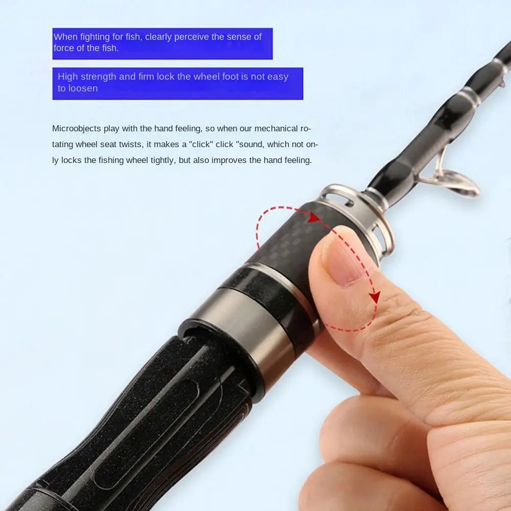 Telescopic Fishing Rod Full Kits Casting Rod Spincast Fishing Reel Feeder Rod Combo 1.5m-1.8m Ultra Short Fishing Rod Set