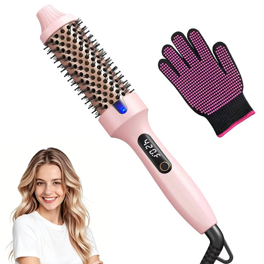 🔥37% OFF Thermal Brush Blowout Boost – 1.5” Heated Round Brush for Salon Blowout Hair
