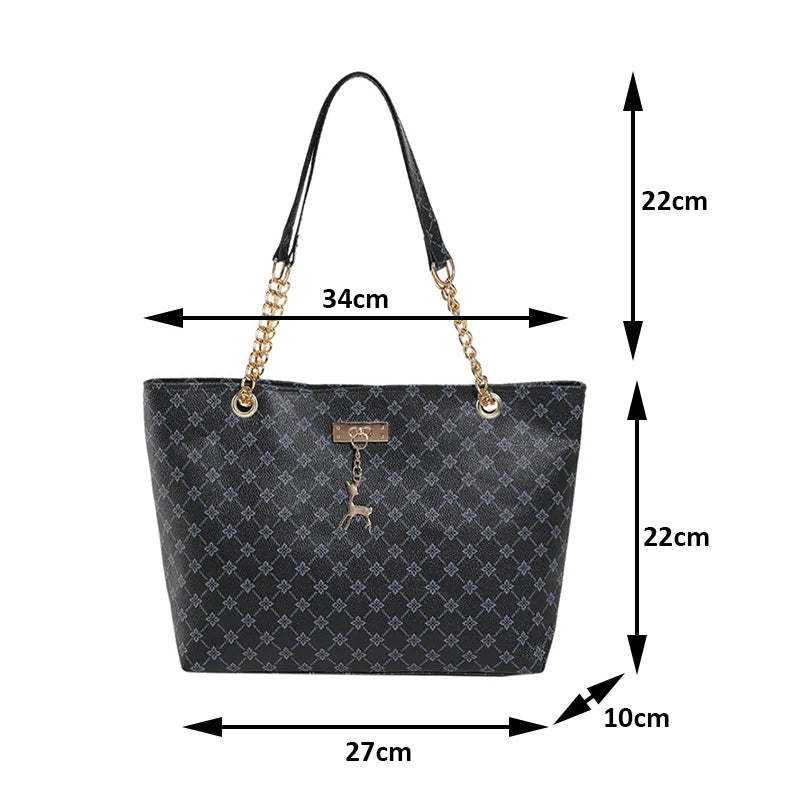 💥 58% OFF 💥 New Presbyopia women's handbag, made of soft leather, large capacity, includes hanging accessory and shoulder bag.