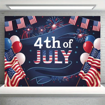 Independence Day Party Theme Background Eagle Balloon July 4th Celebration Decoration Banner USA Flag Backdrop Photo Props Gifts