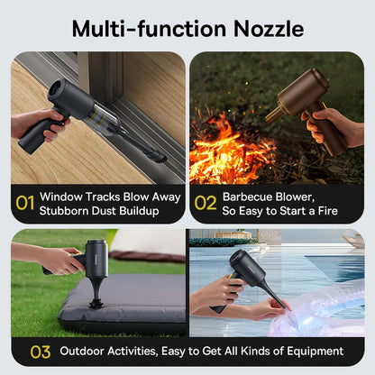 🚗✨ Baseus Wireless Car Vacuum Cleaner & Air Duster Gun – Powerful Portable Cordless Cleaner for Car & Home