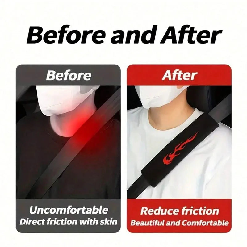 🚘🛡️ Universal Car Seat Belt Pads – 2PCS Soft Comfort Shoulder Cushions for All Vehicles