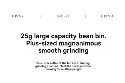☕⚡ Portable Electric & Manual Coffee Bean Grinder – 30 Gear Adjustable Rechargeable Coffee Grinder