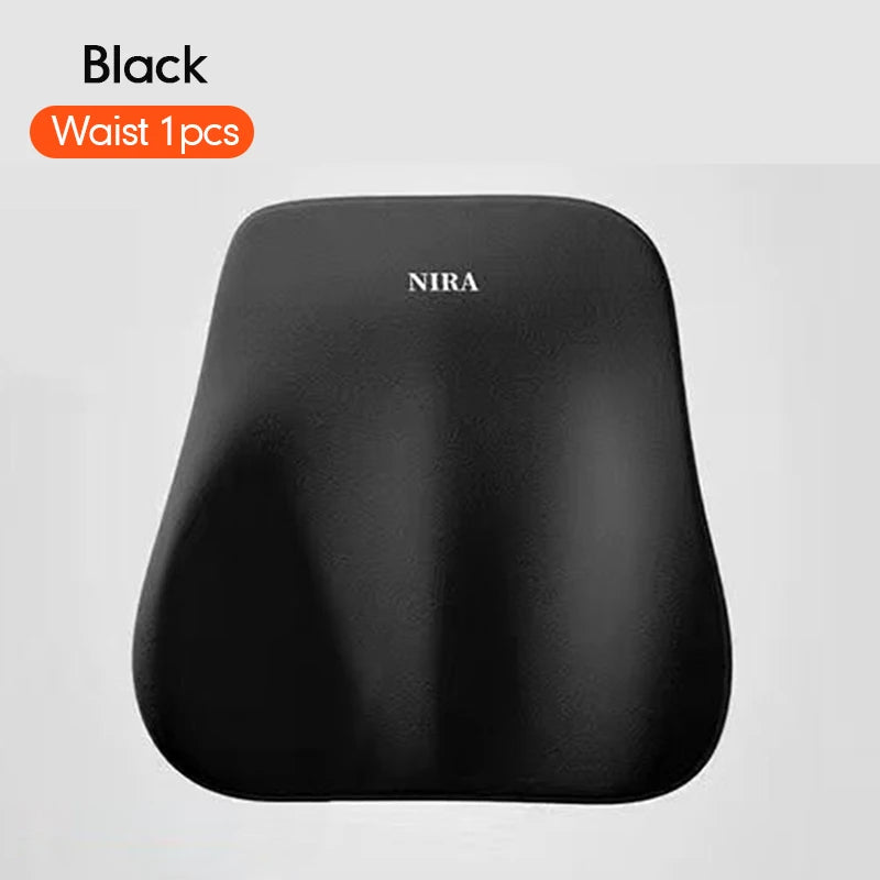 🔥33% OFF Memory Foam Car Neck & Lumbar Support Pillow – Comfortable Driving Cushion