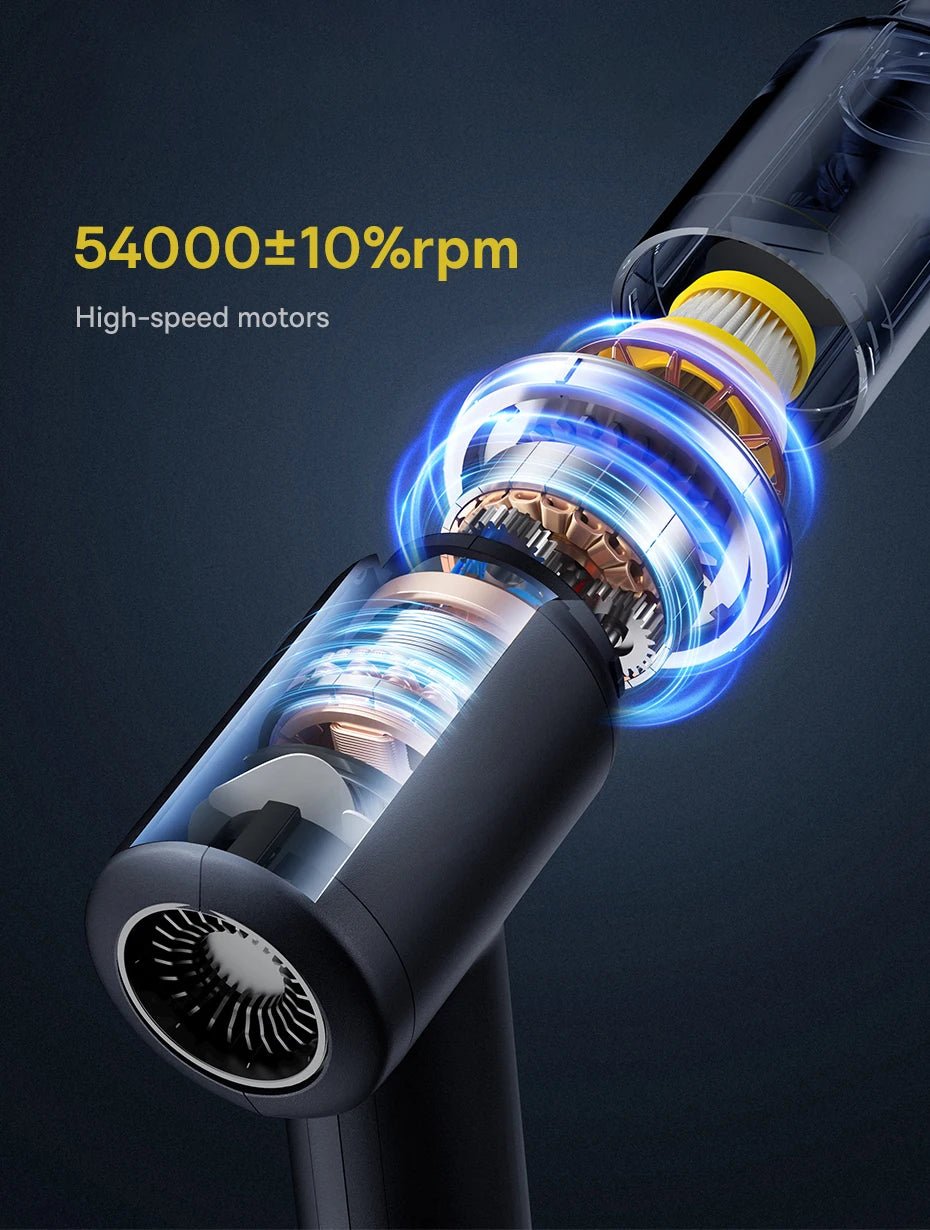 🚗✨ Baseus Wireless Car Vacuum Cleaner & Air Duster Gun – Powerful Portable Cordless Cleaner for Car & Home