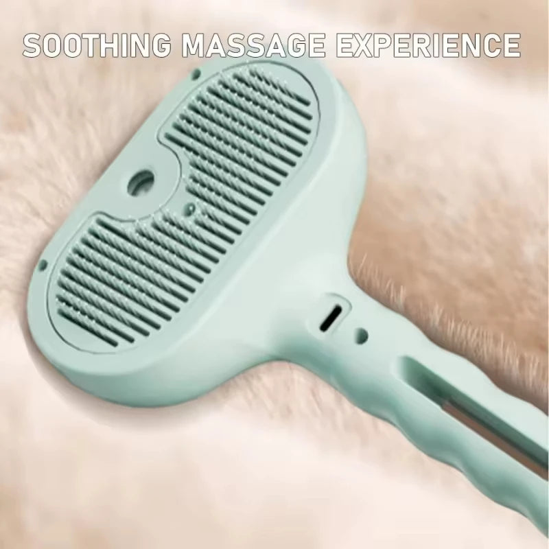 3in1 Pet Steam Spray Grooming Brush for Dogs Cats Electric Hair Removal Comb Massage Anti-Tangle Steamy Floating Hair Cleaning