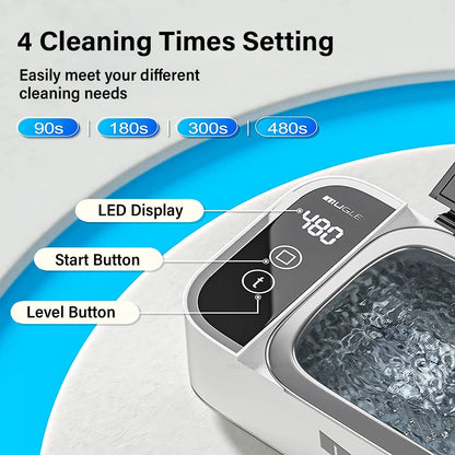 🔥19% OFF🧼 Ultrasonic Cleaner Machine – High Frequency Cleaner for Glasses, Jewelry & Tools