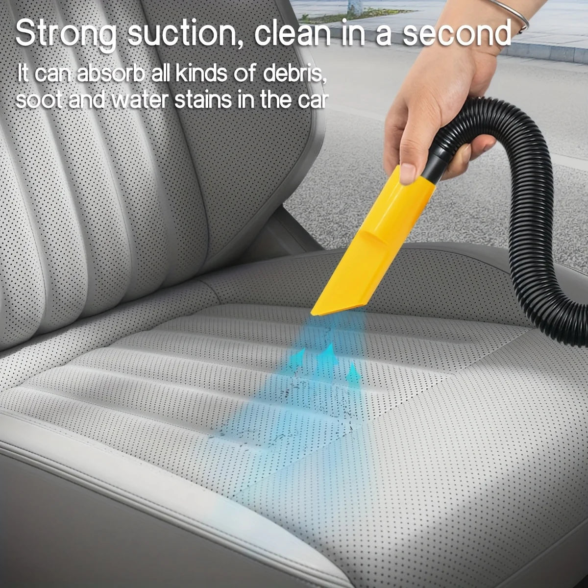 🔥38% OFF🚗 Multifunctional Portable Car Vacuum Cleaner – High Power Wet & Dry Cleaner for Home & Car