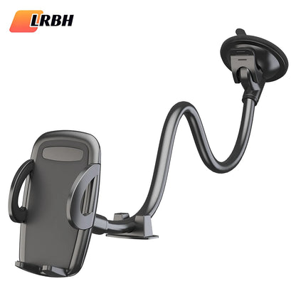 🚗📱 Solid Car & Truck Phone Mount Holder – 11.8" Gooseneck Long Arm Anti-Shake Stand for All Smartphones