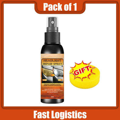🚗✨ Car Headlight Restoration Kit – Scratch Remover & Oxidation Cleaner Polish for Clear Headlamps