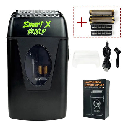 ✂️⚡ BRDCLIP BRD-999 Professional Foil Shaver – 9000RPM Magnetic Motor Beard Trimmer & Hair Clipper