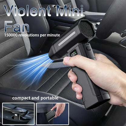 ⚡🌪️ X8 Turbo Jet Fan Air Blower 150000RPM – High Power Cordless Dust Cleaner for Car & Home