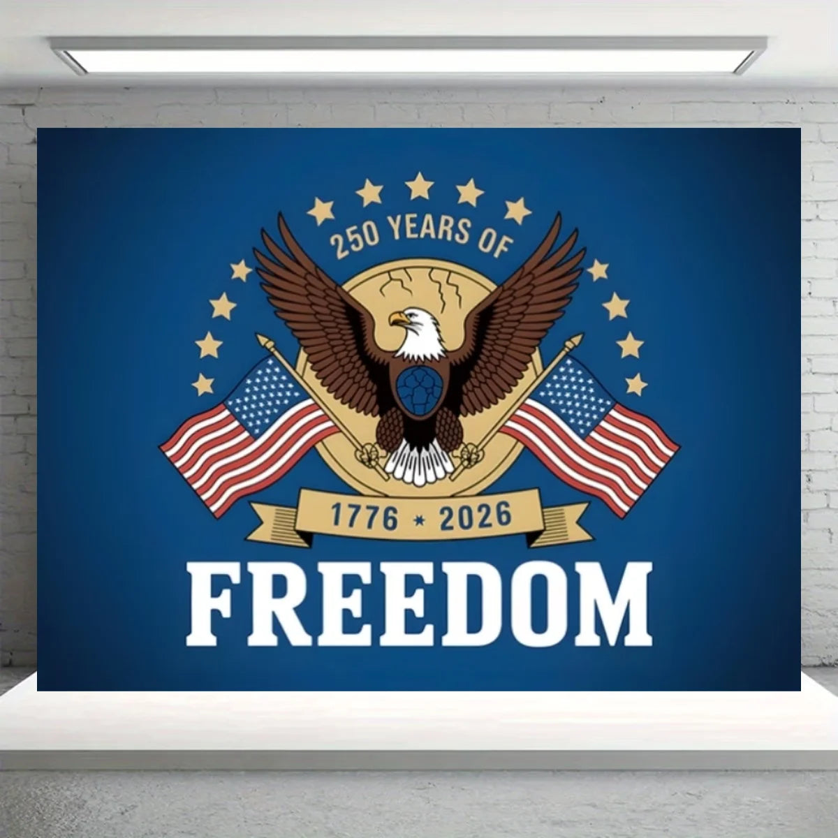 Independence Day Party Theme Background Eagle Balloon July 4th Celebration Decoration Banner USA Flag Backdrop Photo Props Gifts
