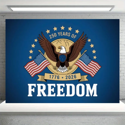 Independence Day Party Theme Background Eagle Balloon July 4th Celebration Decoration Banner USA Flag Backdrop Photo Props Gifts