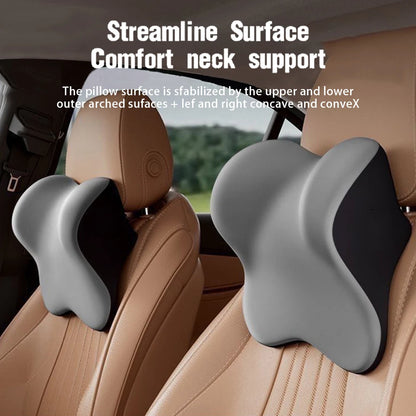 🔥33% OFF Memory Foam Car Neck & Lumbar Support Pillow – Comfortable Driving Cushion