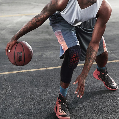 🏀⚡ 46% OFF Honeycomb Knee Guards – Shock Absorption & Joint Protection for Training and Competition