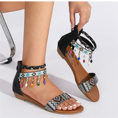 🔥 30% OFF 🔥 - Women's Summer Sandals 2026 - Back Zipper Closure