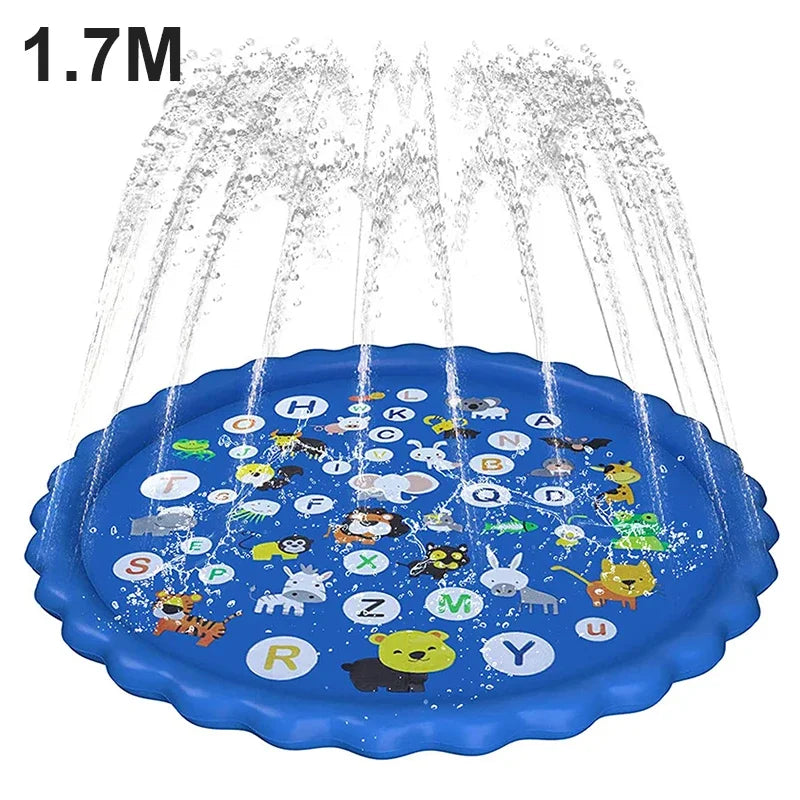💥 LAST DAY 40% OFF 💦 170CM Kids Splash Pad – Inflatable Water Play Mat 🌈