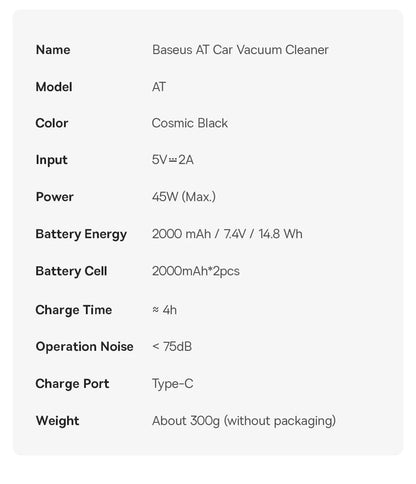 🚗✨ Baseus Wireless Car Vacuum Cleaner & Air Duster Gun – Powerful Portable Cordless Cleaner for Car & Home