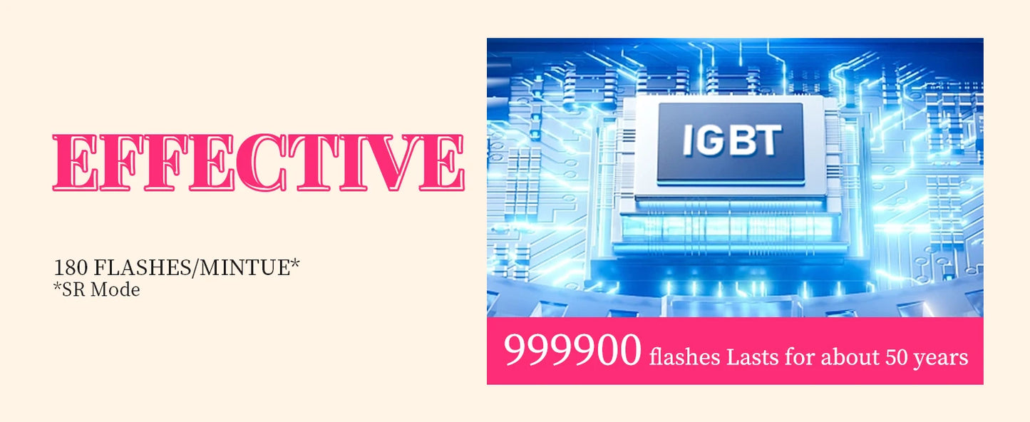 ✨💖 990000 Flashes IPL Laser Hair Removal Device – Painless Permanent Hair Remover for Women & Men