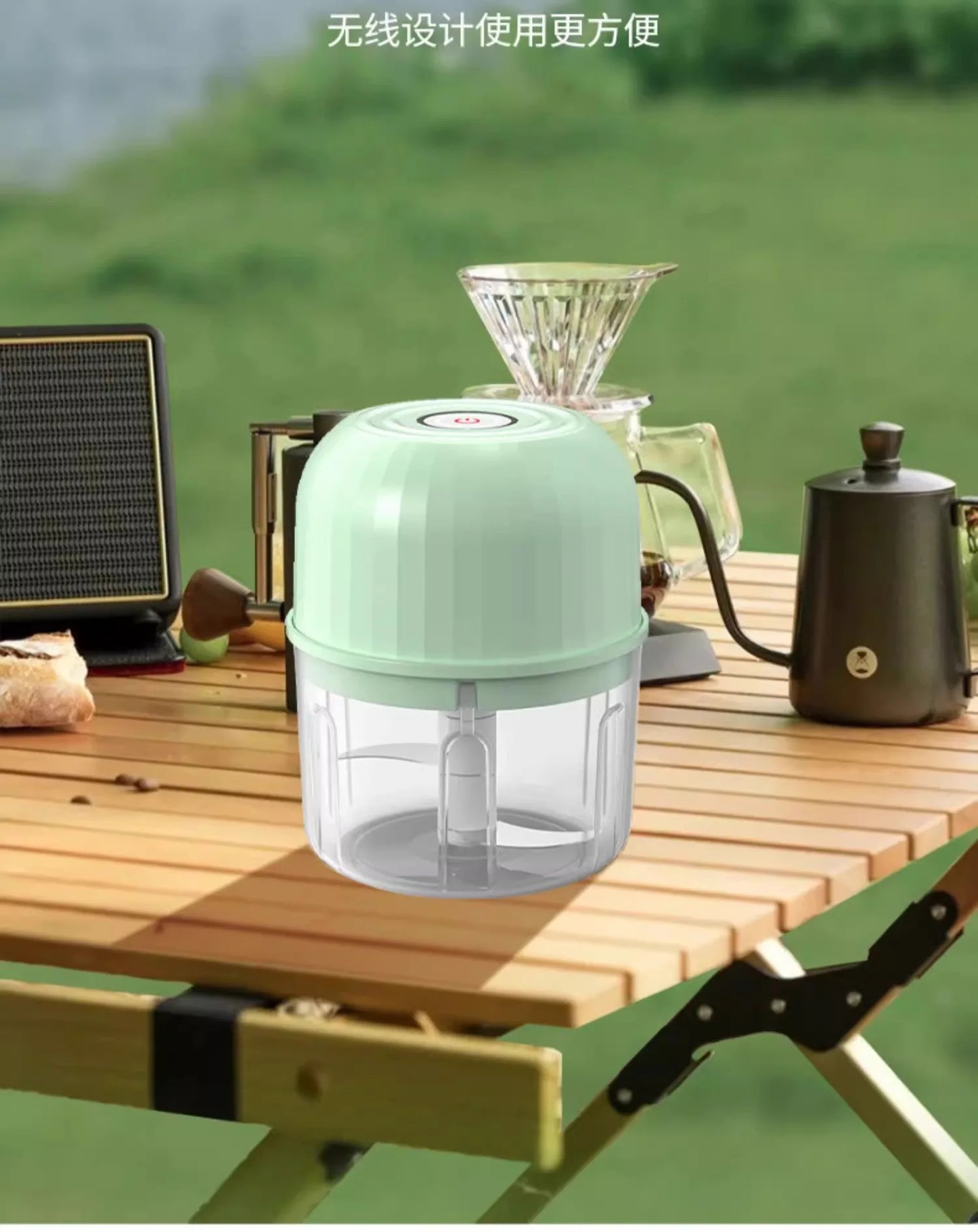 Electric Garlic Chopper Rechargeable Food Processor Portable Mini Food Processor For Garlic, Ginger, Chilli, Vegetable