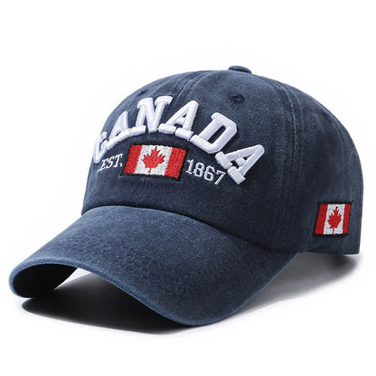 🔥33% OFF CANADA Embroidered Baseball Cap – Adjustable Casual Outdoor Sun Protection Hat