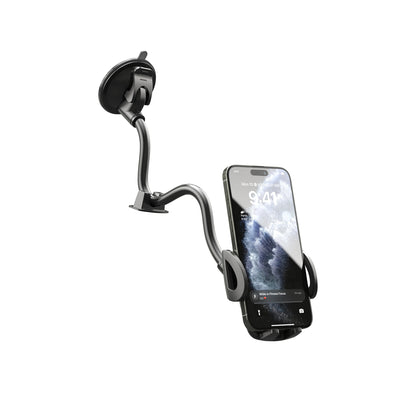 🚗📱 Solid Car & Truck Phone Mount Holder – 11.8" Gooseneck Long Arm Anti-Shake Stand for All Smartphones