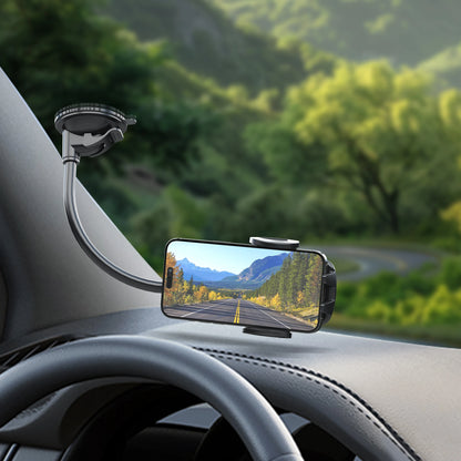 🚗📱 Solid Car & Truck Phone Mount Holder – 11.8" Gooseneck Long Arm Anti-Shake Stand for All Smartphones