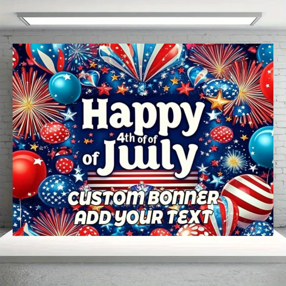 Independence Day Party Theme Background Eagle Balloon July 4th Celebration Decoration Banner USA Flag Backdrop Photo Props Gifts