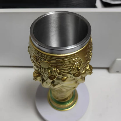 🏆⚽ A glass of beer for football fans - the 2026 championship trophy.