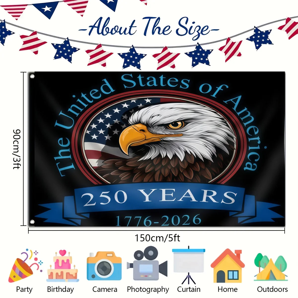 💥30% Off Today Only 💥 American Independence 250Th Anniversary Flag 1776-2026 ❤️