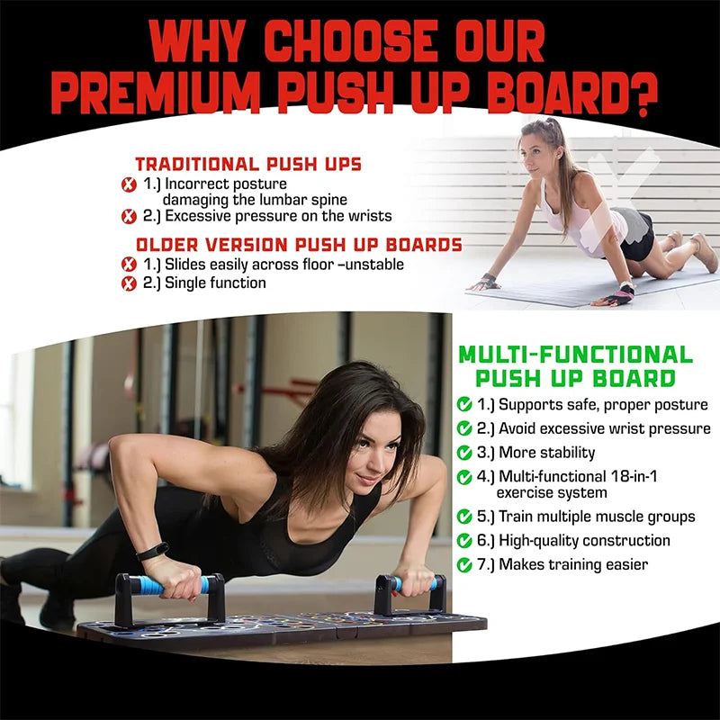 🎯💪 25% OFF Push Up Support Board – Full Body Strength Training for Men & Women