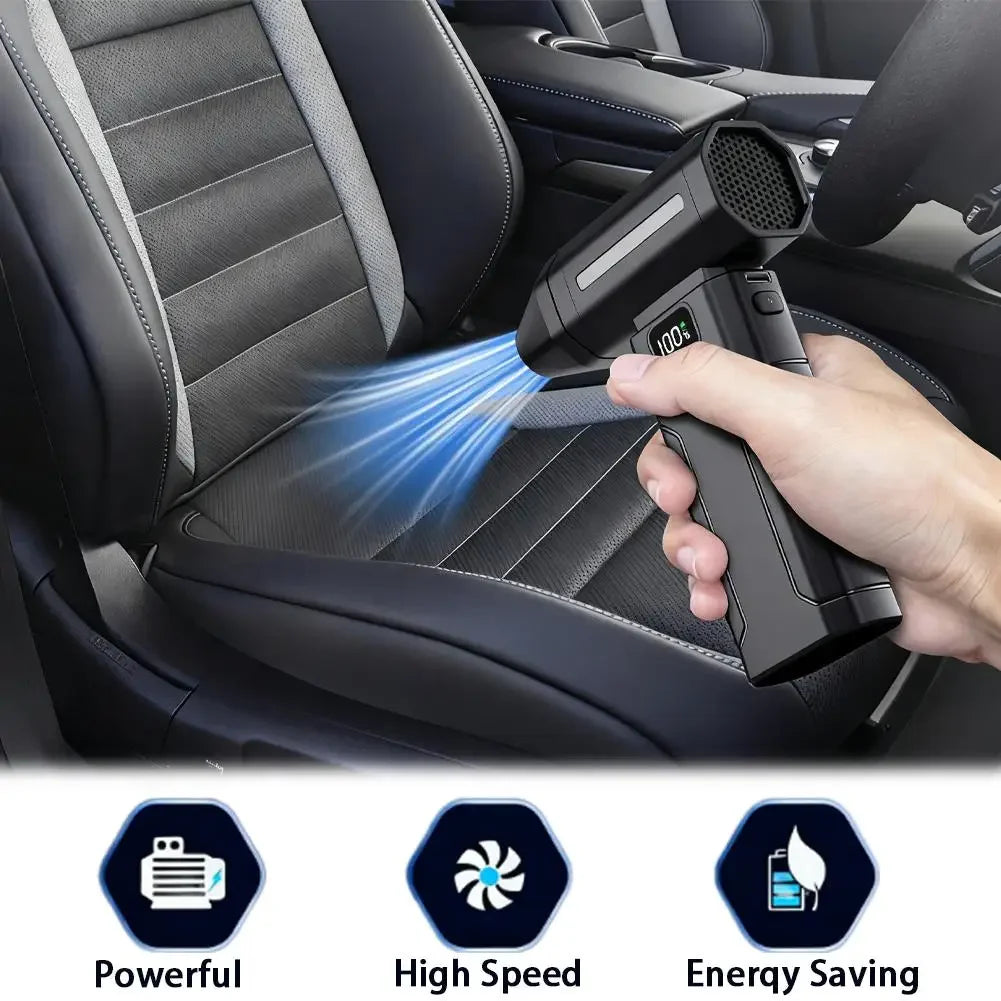 ⚡🌪️ X8 Turbo Jet Fan Air Blower 150000RPM – High Power Cordless Dust Cleaner for Car & Home