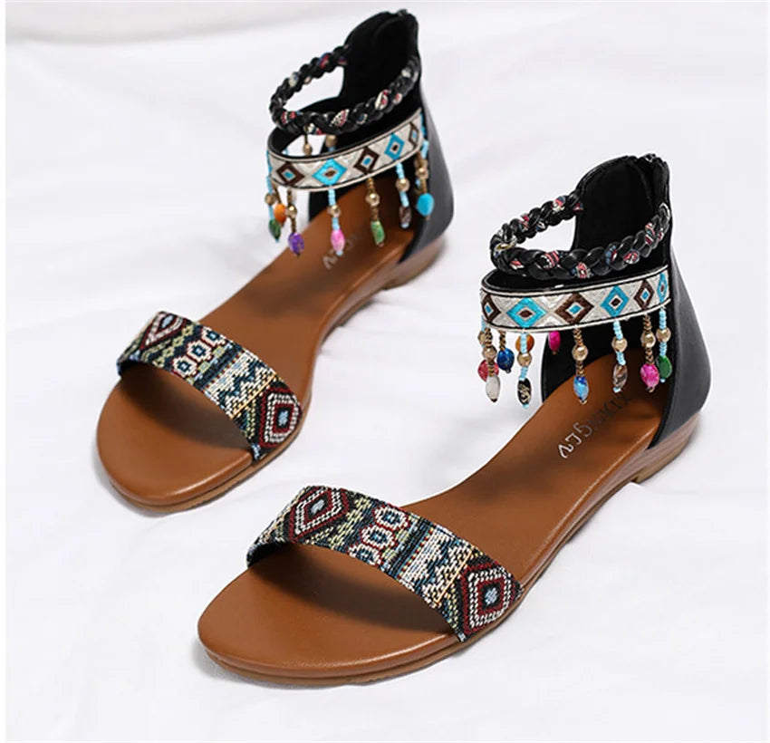 🔥 30% OFF 🔥 - Women's Summer Sandals 2026 - Back Zipper Closure