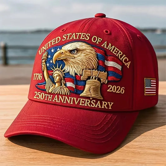🧢50% Off Today 🔥 Celebrating The 250th Anniversary Of The Founding Of The United States With An Eagle Design - 1776-2026