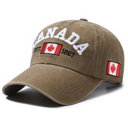 🔥33% OFF CANADA Embroidered Baseball Cap – Adjustable Casual Outdoor Sun Protection Hat