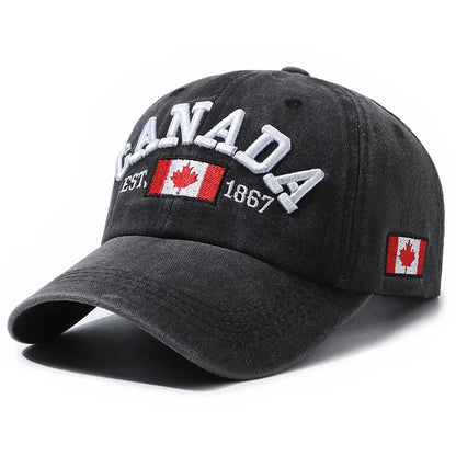 🔥33% OFF CANADA Embroidered Baseball Cap – Adjustable Casual Outdoor Sun Protection Hat