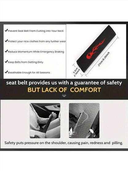🚘🛡️ Universal Car Seat Belt Pads – 2PCS Soft Comfort Shoulder Cushions for All Vehicles