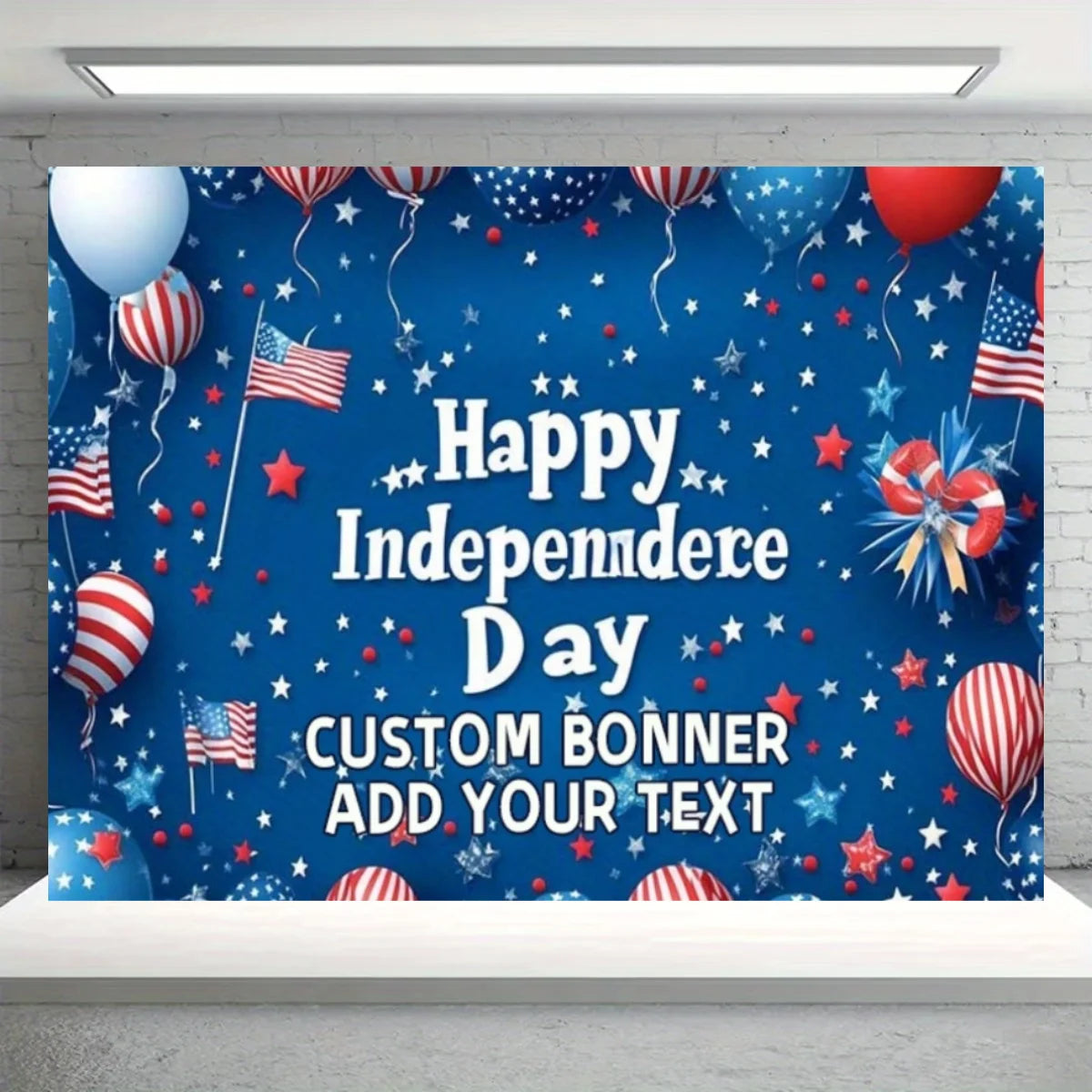 Independence Day Party Theme Background Eagle Balloon July 4th Celebration Decoration Banner USA Flag Backdrop Photo Props Gifts