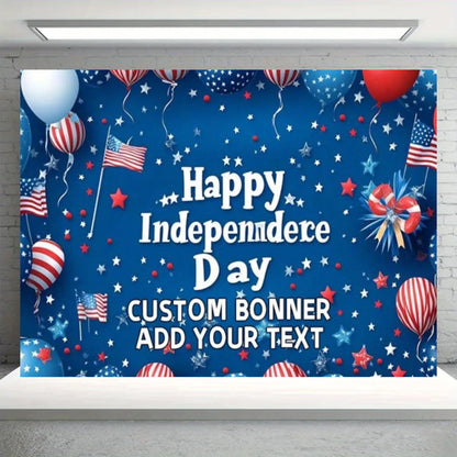 Independence Day Party Theme Background Eagle Balloon July 4th Celebration Decoration Banner USA Flag Backdrop Photo Props Gifts