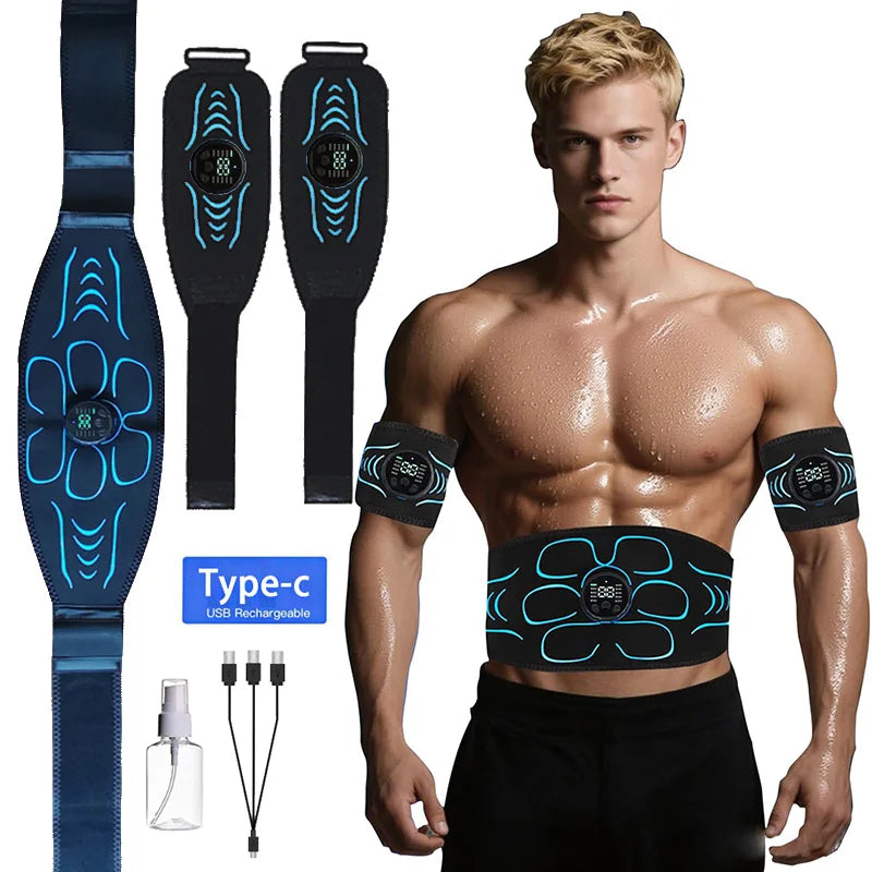 🏋️🔥 EMS Muscle Stimulator Belt – Body Shaping & Fitness Training Equipment | 31% OFF